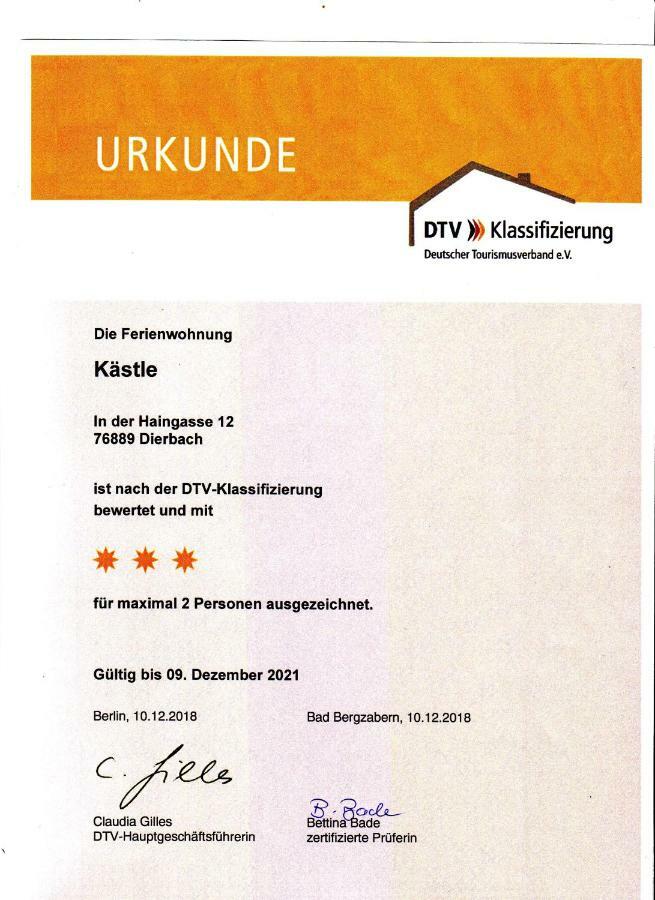 Ferienwohnung Kaestle Bad Bergzabern Buitenkant foto